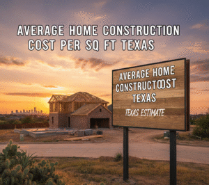 Average Home Construction Cost per Sq Ft Texas | Texas Estimate