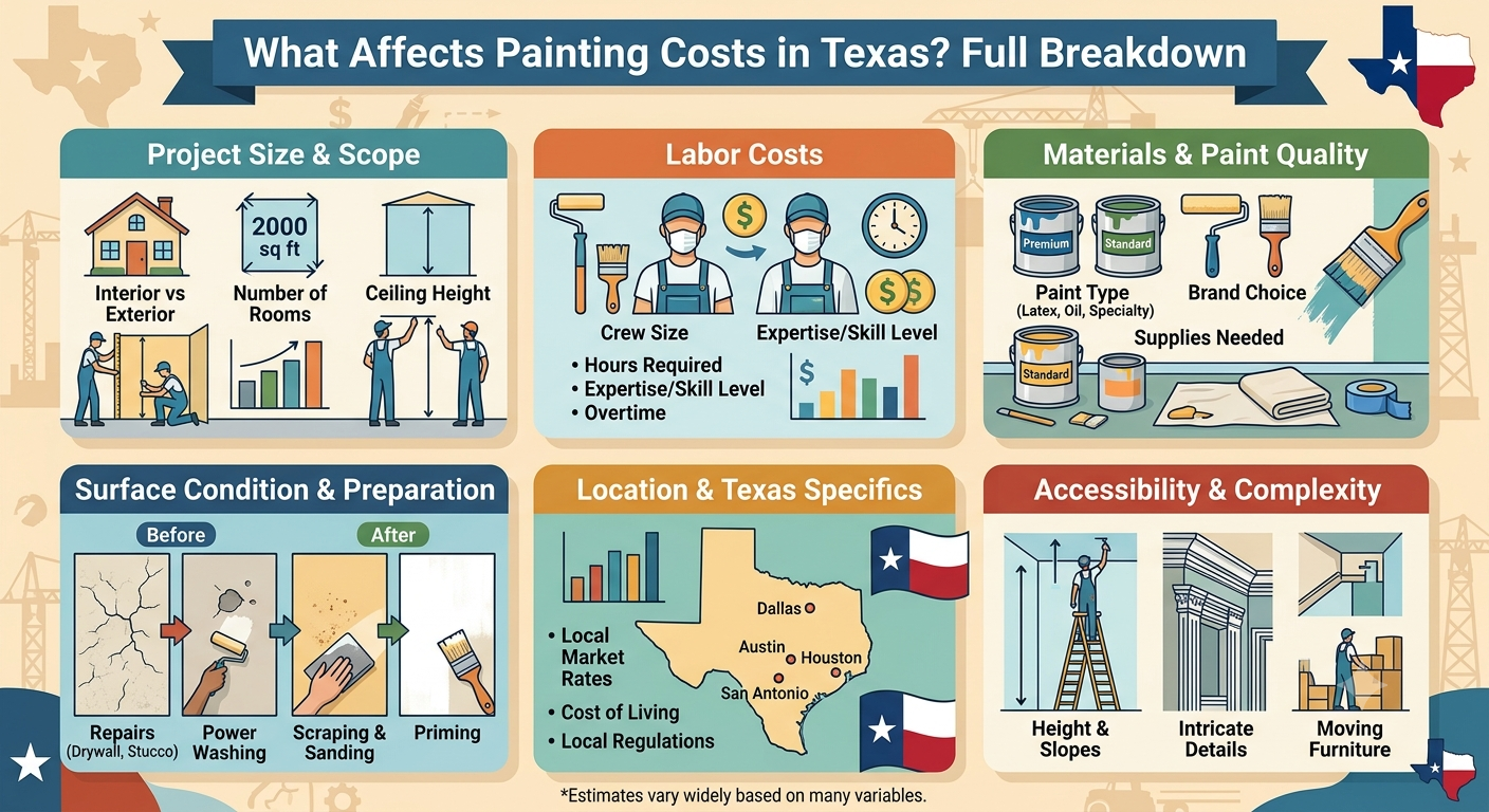 What Affects Painting Costs in Texas